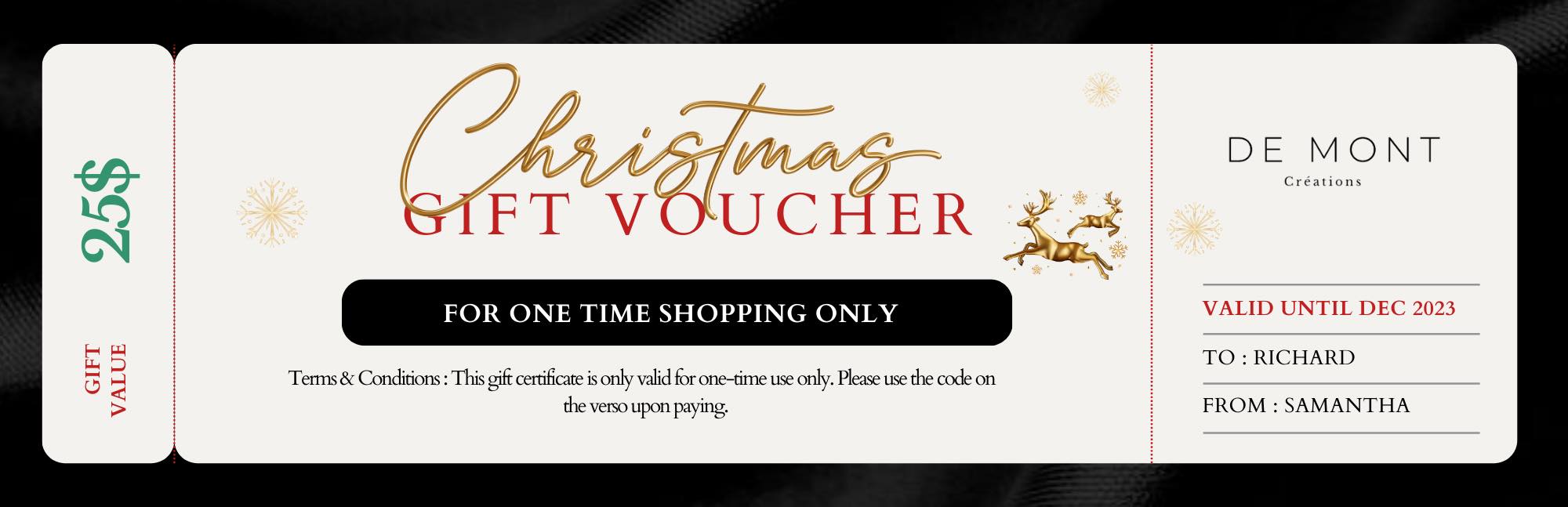 Gift Voucher - Christmas Edition